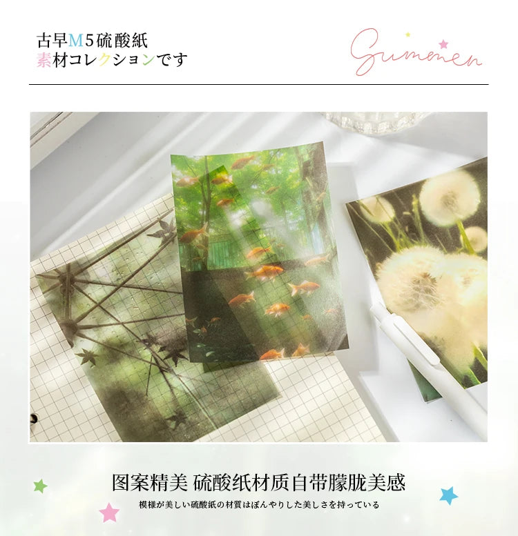 20 Sheets Summer Theme M5 Tracing Paper – Scrapbooking & DIY Art