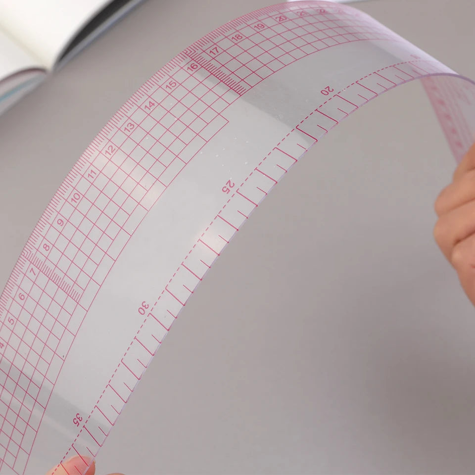 Multifunctional French Curve Ruler – Soft Plastic Sewing & Dressmaking Template