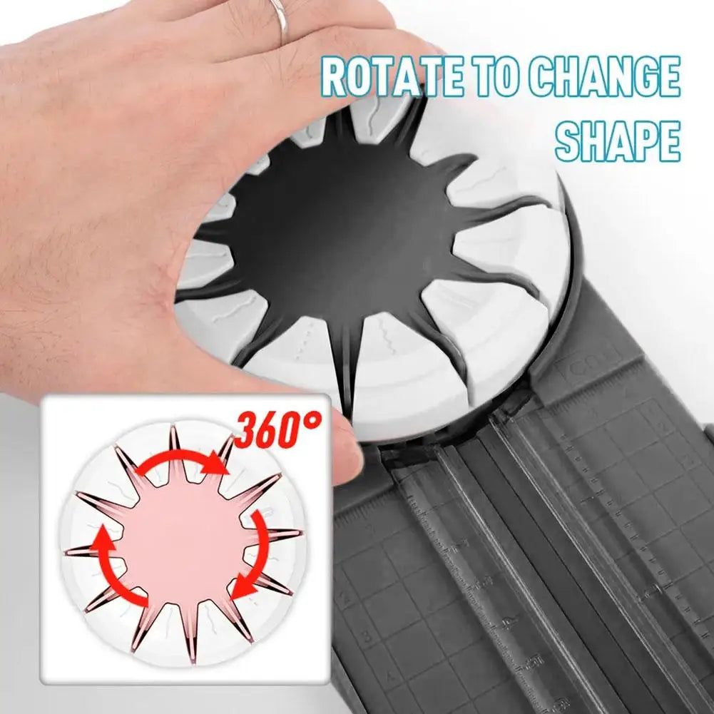 12-in-1 Portable Paper Cutter | Multi-Functional 360° Cutting Tool for Cardstock