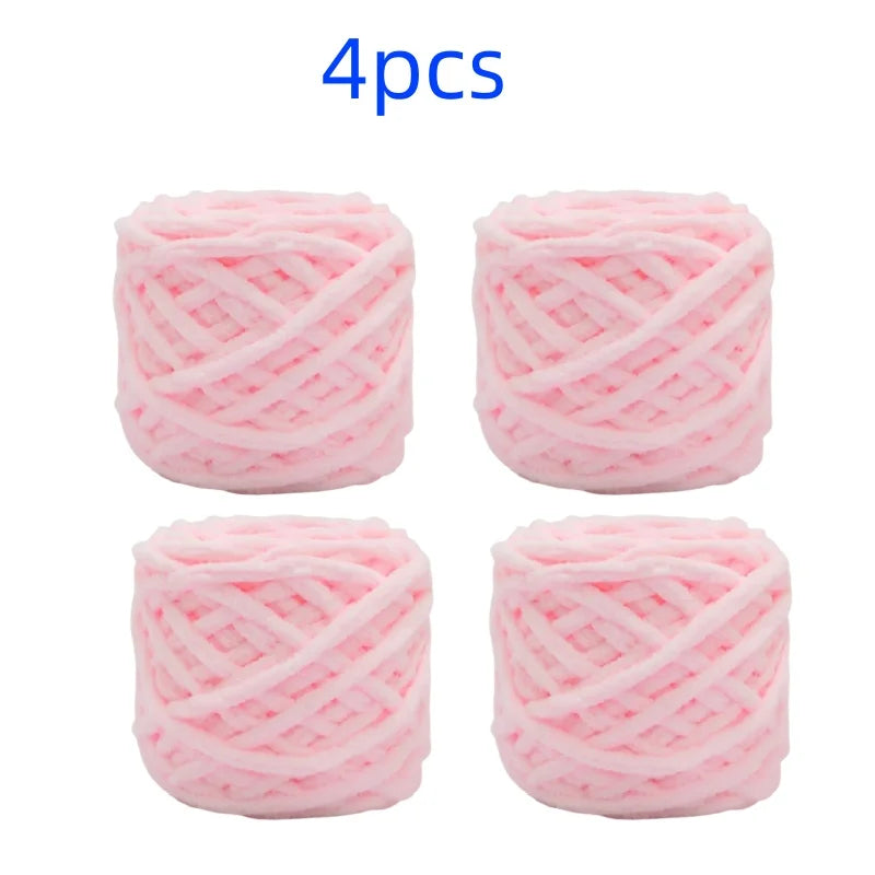 100g Chenille Knitting Yarn | Soft Thick Cotton Blend for DIY Crochet & Scarf Making