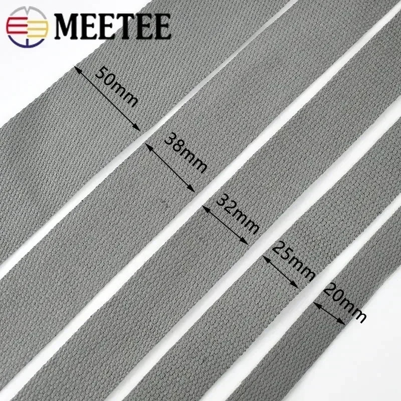5M Cotton Webbing Tape – 1.3mm Thick Strap for Bags
