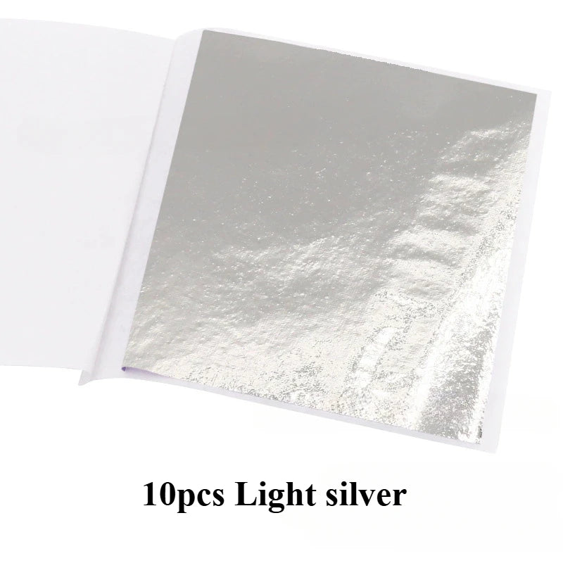 Gold Leaf Sheets Set (10 Pcs) | DIY Art, Nails, Resin & Furniture Decoration