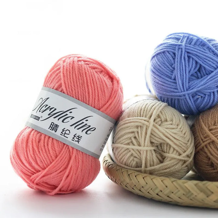 12pcs Multicolor Yarn Set – Crochet & Knitting Starter Kit for Beginners