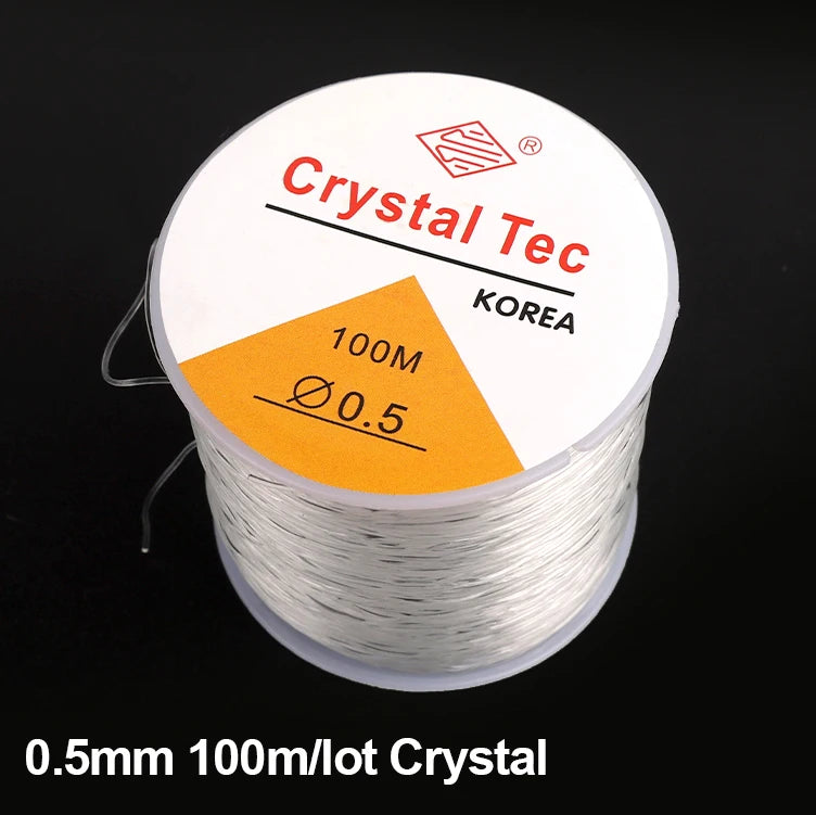 100m Elastic Crystal Beading Thread – Stretch Jewelry Making Cord