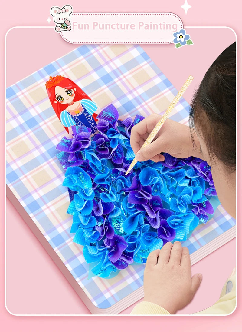 Puzzle Puncture Painting Set – DIY Poke Art Boards for Kids